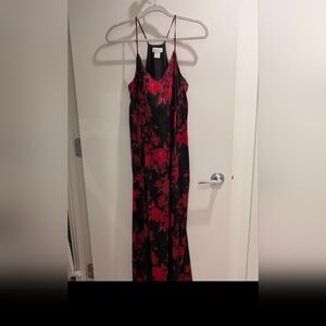 Floral Silk Slip Dress